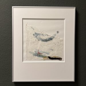 Kunstwerk Collagenform Carl Heinz Wegert Reispapier Farben